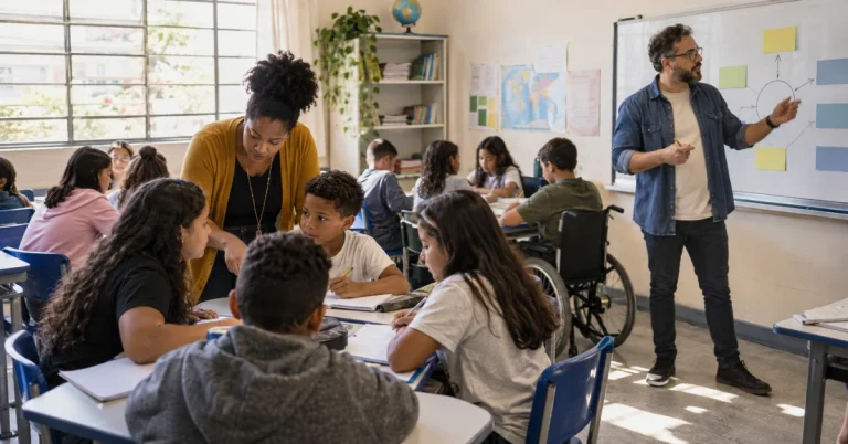 Dois professores, uma sala: o poder do coensino.